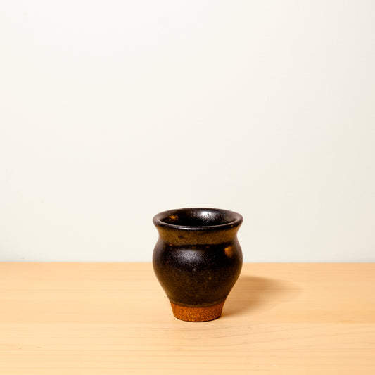Metallic Black Vase